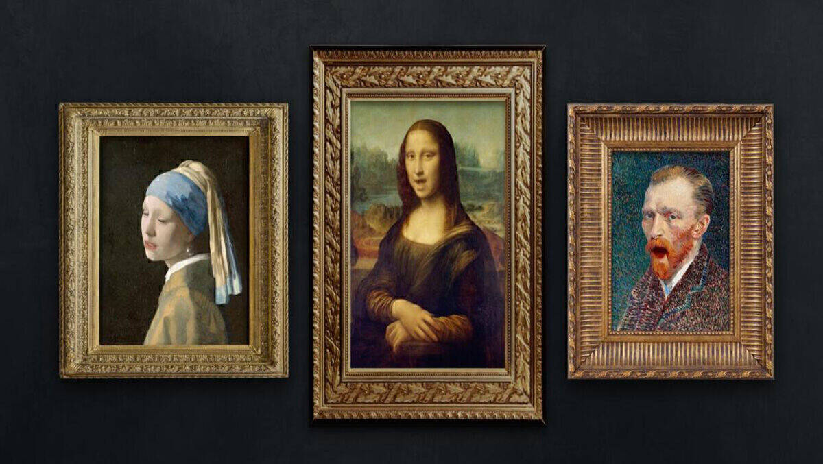 Kunstwerke wie die Mona Lisa, die Freiheitsstatue oder ein Porträt von Vincent Van Gogh werben im neuen Werbespot für Dänemark 