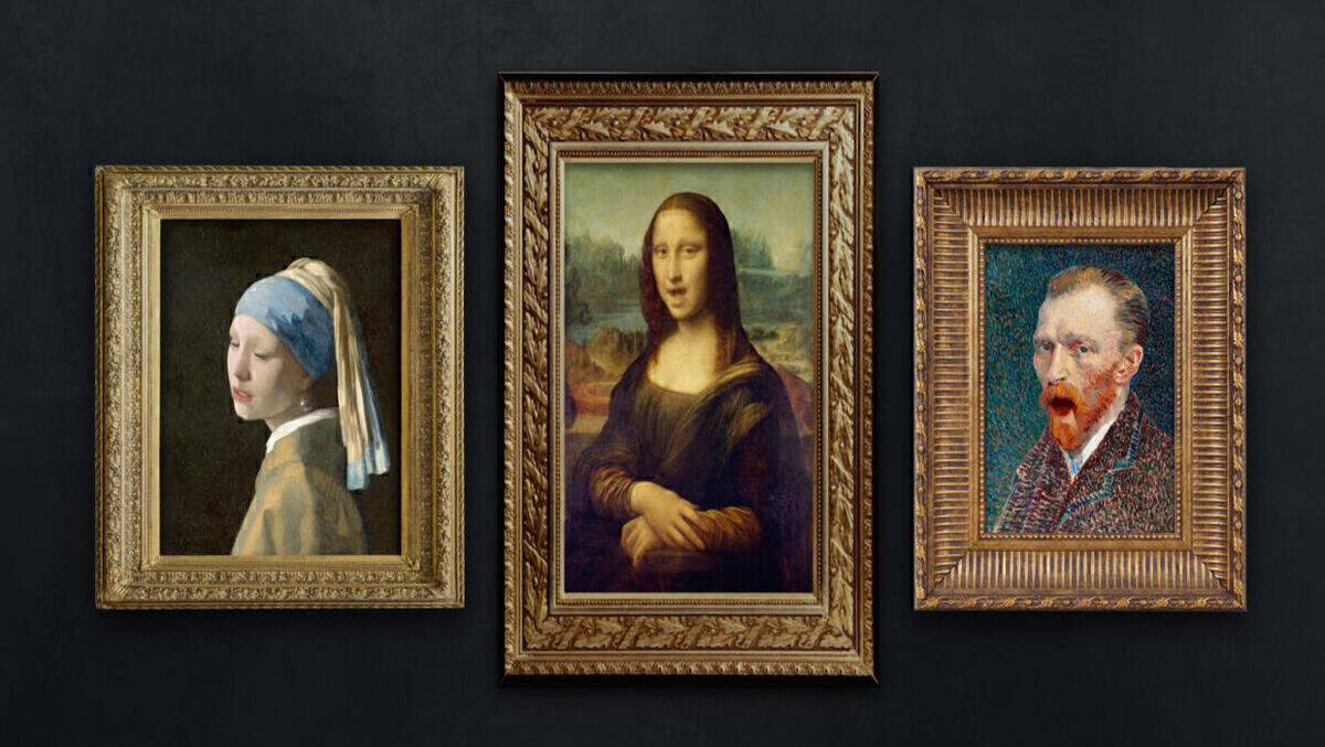 Kunstwerke wie die Mona Lisa, die Freiheitsstatue oder ein Porträt von Vincent Van Gogh werben im neuen Werbespot für Dänemark
