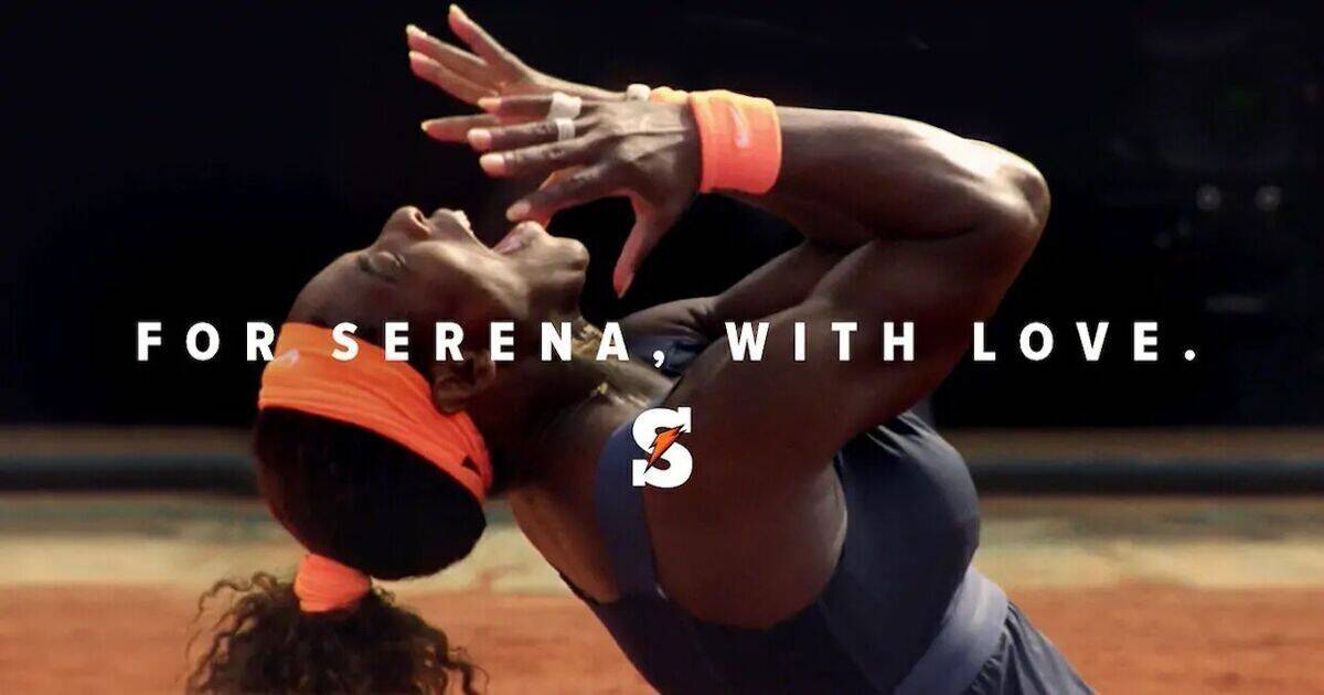 Für Serena Williams ändert Gatorade sein ikonisches "G"-Logo in ein "S".