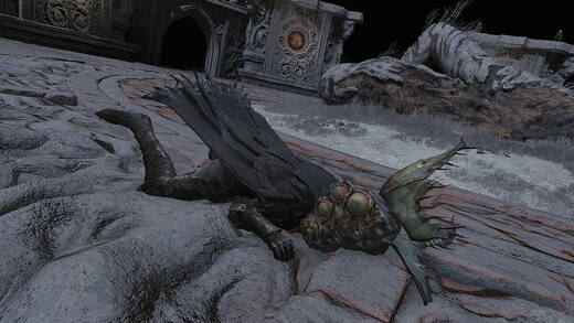Ein Virtueller Charakter aus "Elden Ring" im Long Covid-Modus hat mit einen Schwächeanfall.