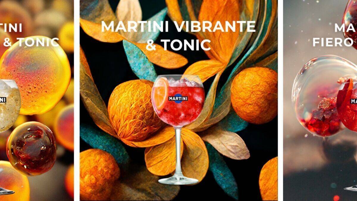 Geschaffen von KI: Die Bilder der neuen Martini-Kampagne
