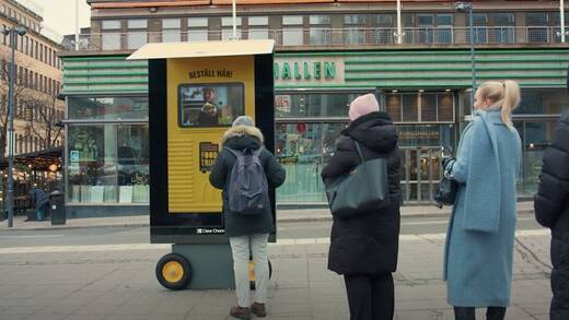 Für 24 Stunden wurde diese DOoH-Fläche in einen digitalen Food Truck umfunktioniert.