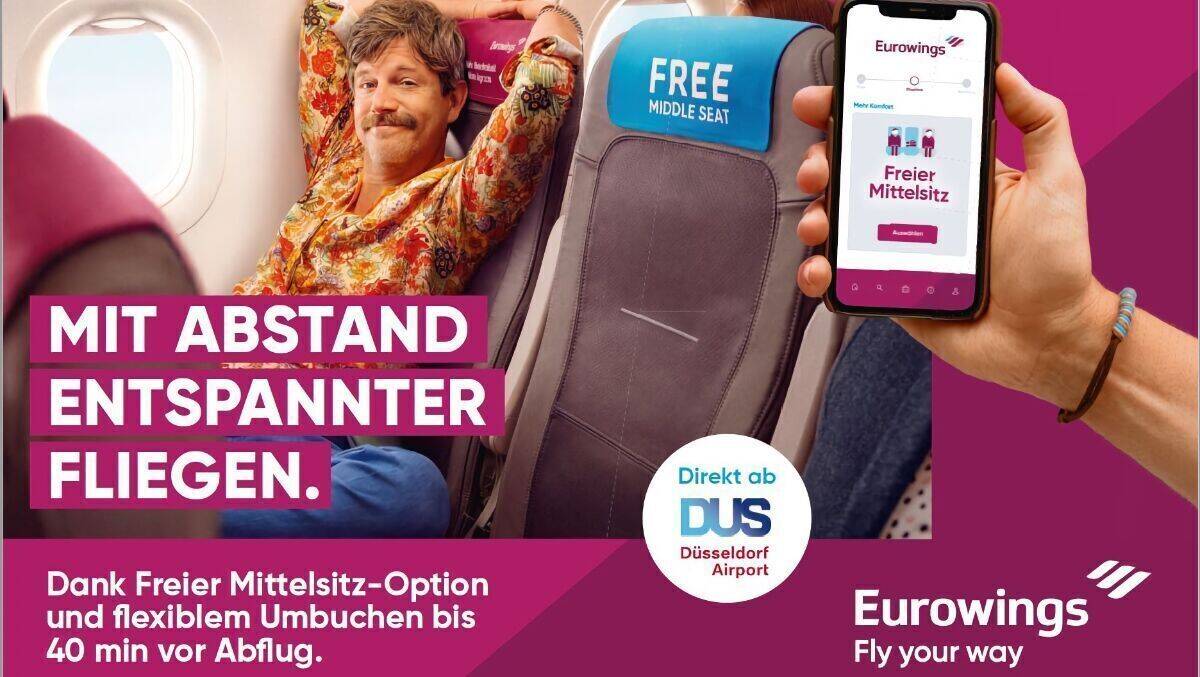 Im Urlaub mit Eurowings geht es entspannt zu.