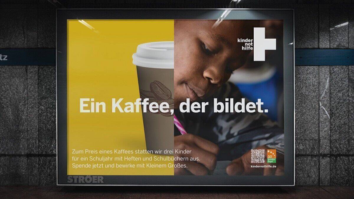 Die Kindernothilfe zeigt, wie auch kleine Geldbeträge - zum Beispiel der Preis eines Kaffees - eine Wirkung haben.