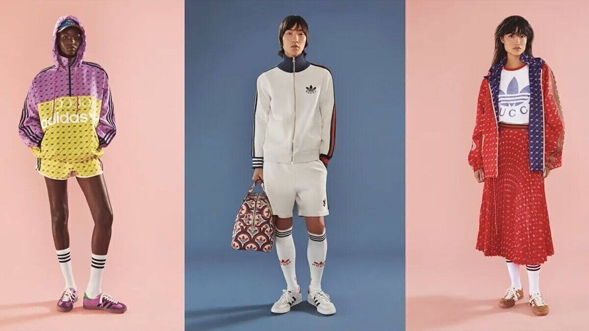 So retro sieht die neue Kollektion von Adidas und Gucci aus W V