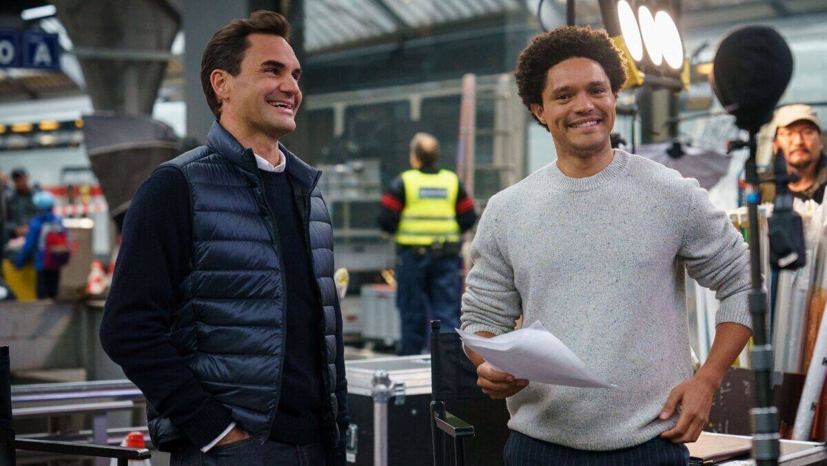 Roger Federer und Trevor Noah werben für die Schweiz.