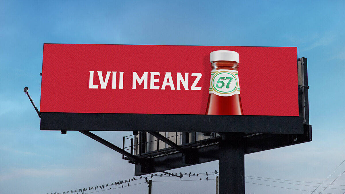 "LVII bedeutet 57" – die Heinz-Kampagne zum Super Bowl 2023.