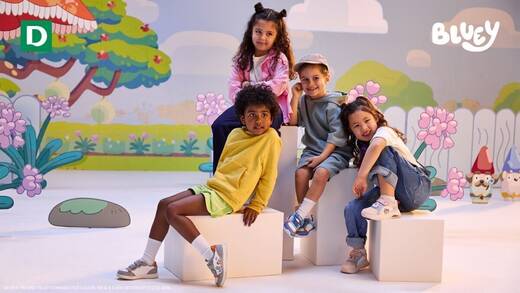 TV-Star Bluey wird zum Motiv auf Kinderschuhen von Deichmann