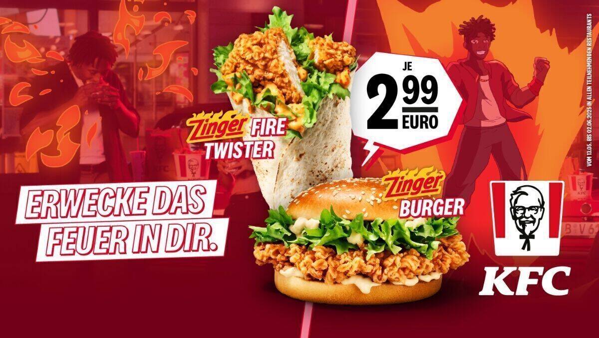 Zinger Fire Twister bringt Anime-Dramaturgie ins Fast Food