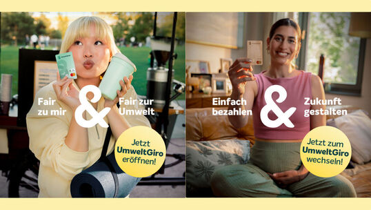 Bild: Lockerer Touch statt Zeigefinger: So positioniert Noga die UmweltBank neu