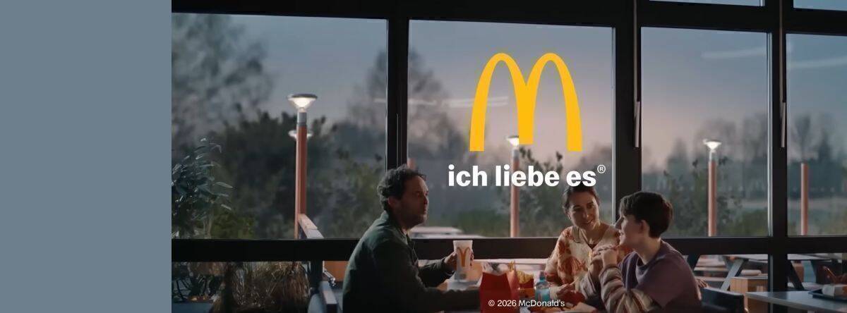 Der Claim "Ich liebe es" taucht ab sofort in der Kommunikation von McDonalds wieder präsent auf.