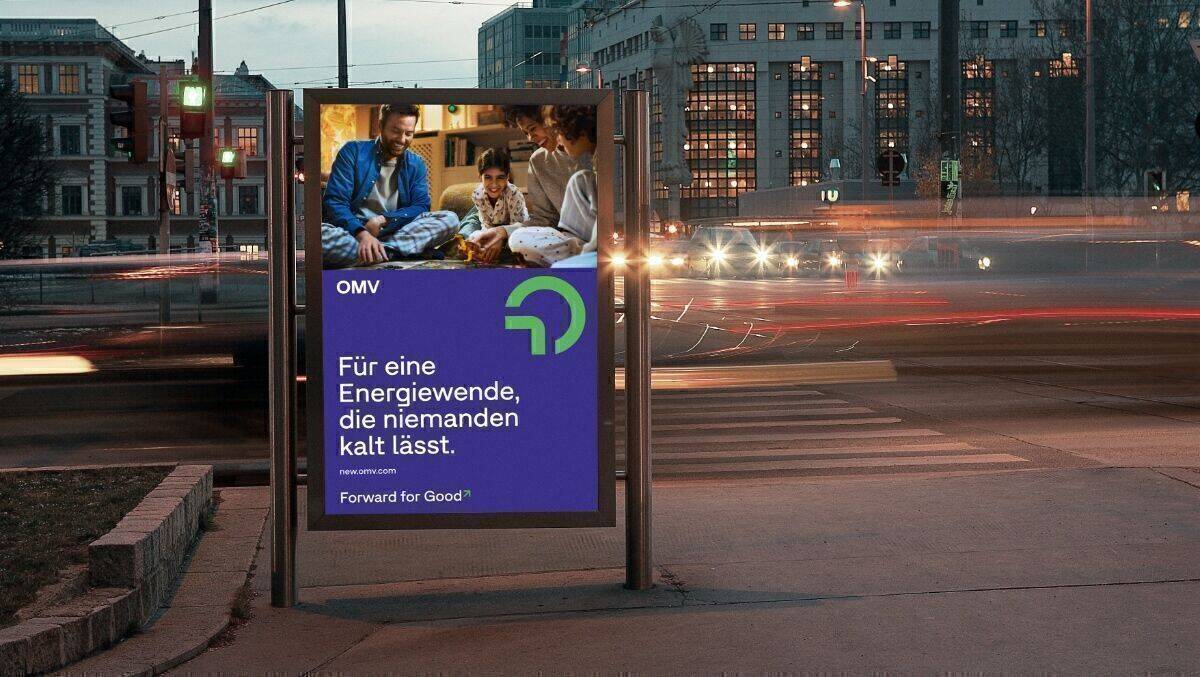 Auch Out-of-Home bewirbt OMV das neue Image.