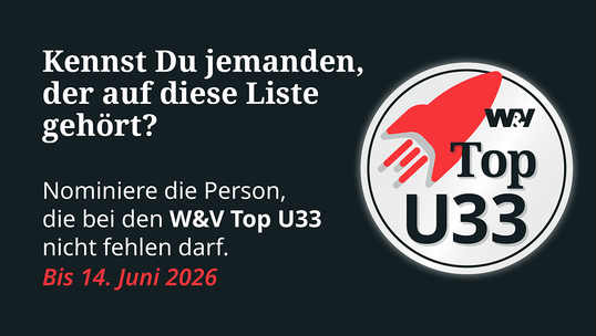 Bild: W&V sucht die nächste Generation der Top U33