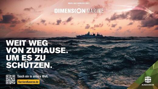 Die Marine sucht Nachwuchs für ihre Schiffe.