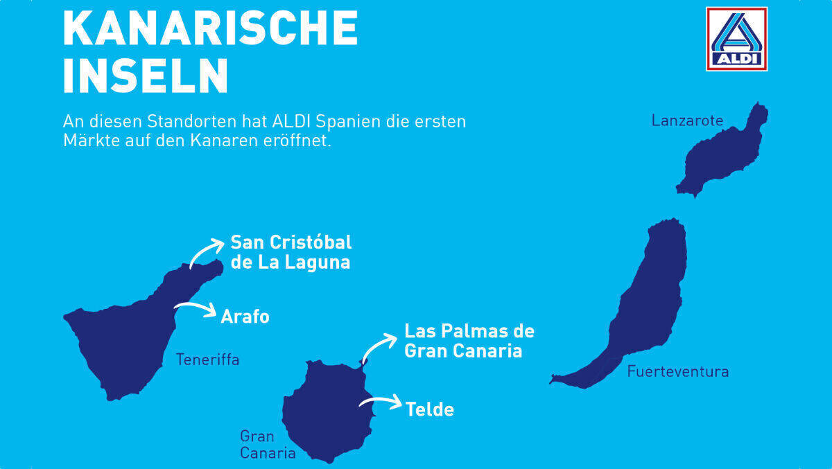 Aldi expandiert auf die Kanarischen Inseln.