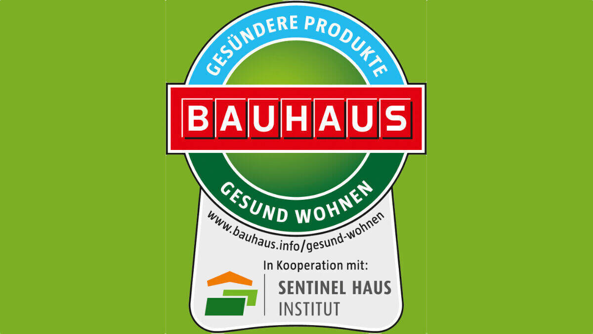 Ein neues Bauhaus-Siegel weist auf schadstoffarme Produkte hin.