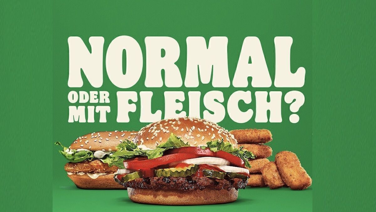 Normal oder mit Fleisch? Die neue Kampagne von Burger King irritiert | W&V