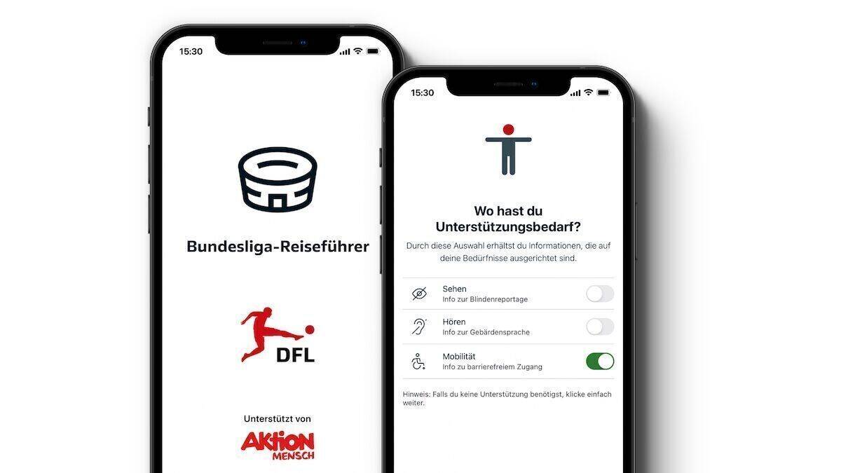 In der "Reiseführer"-App können Menschen mit und ohne Behinderung wählen, ob sie Unterstützung benötigen und wenn ja, welcher Art.