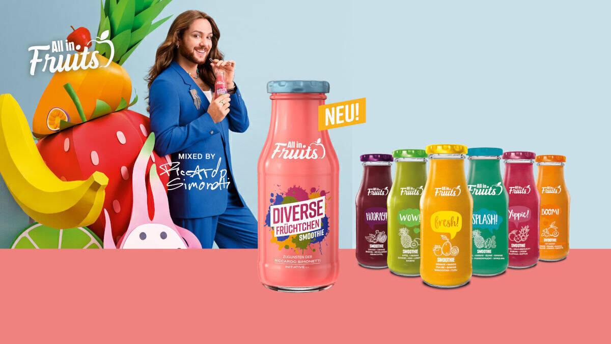 Bunte Gesellschaft - bunte Drinks. 