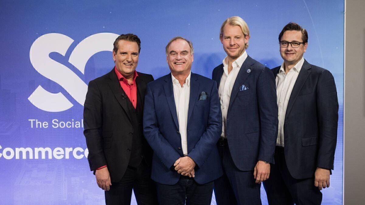 Vorstand und Aufsichtratschef der Social Chain AG (von links): Ralf Dümmel, Dr. Georg Kofler, Wanja S. Oberhof und Christian Senitz