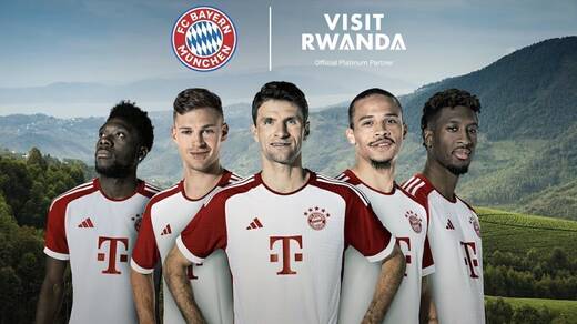 Bis Juni 2028 ziert der "Visit Rwanda"-Schriftzug unter anderem die Banden in der Allianz Arena.