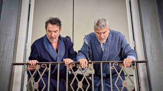 George Clooney und Jean Dujardin