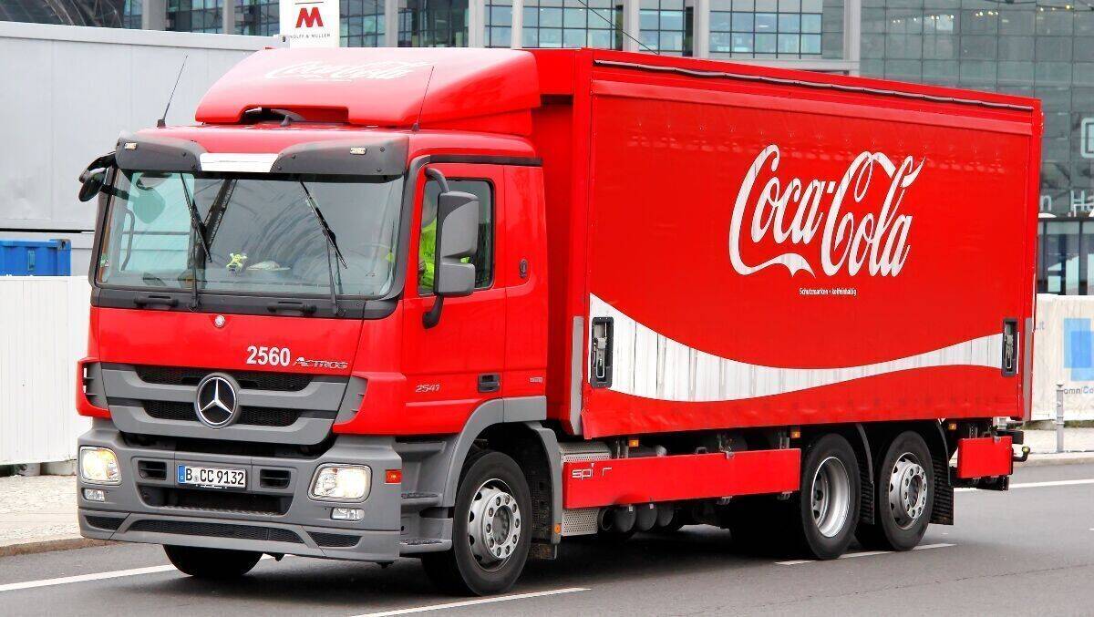 Fährt weiter auch zu Edeka: Der Coca-Cola Truck.