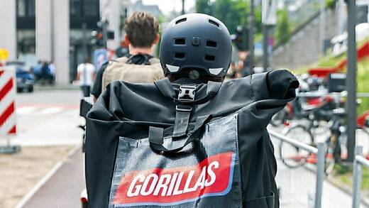 Gorillas-Fahrer.