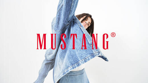 Nur noch eine Font statt vorher zwei: Mustangs Logo ist nun klarer und minimalistischer.