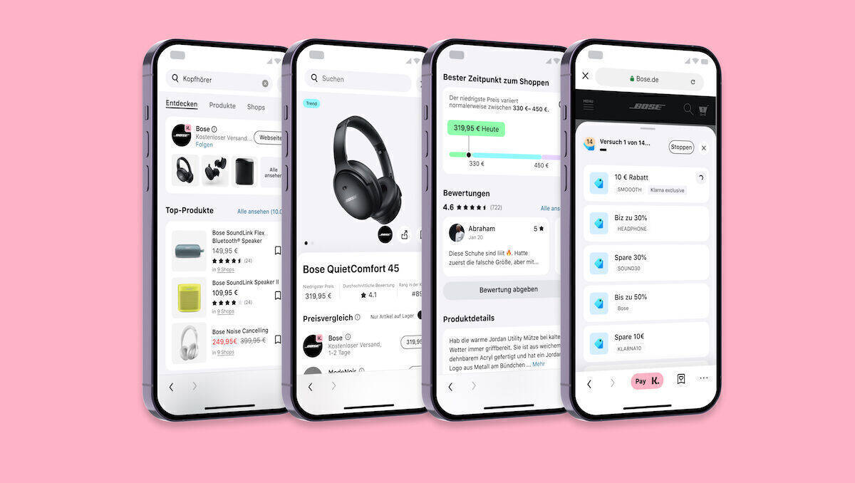 Die neue Such- und Vergleichsfunktion ist Teil eines größeren Plans von Klarna.