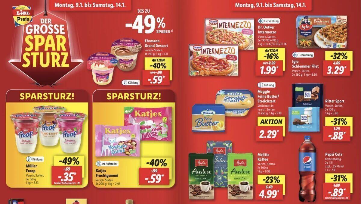 Noch wirbt Lidl in seinen Prospekten für Schokolade & Co.