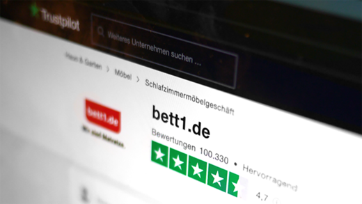 Bett1.de ist "Deutschlands meistgekaufte Matratze".