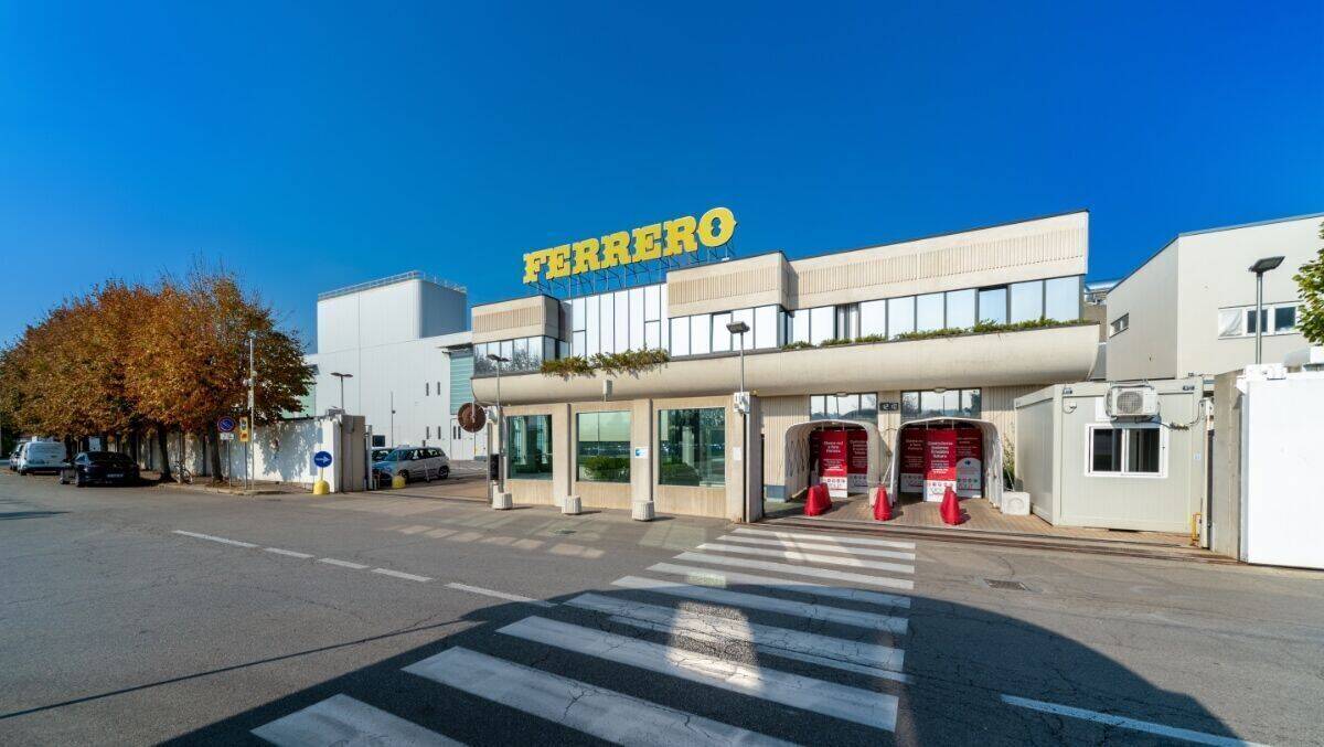 Die Ferrero-Fabrik im italienischen Alba. 