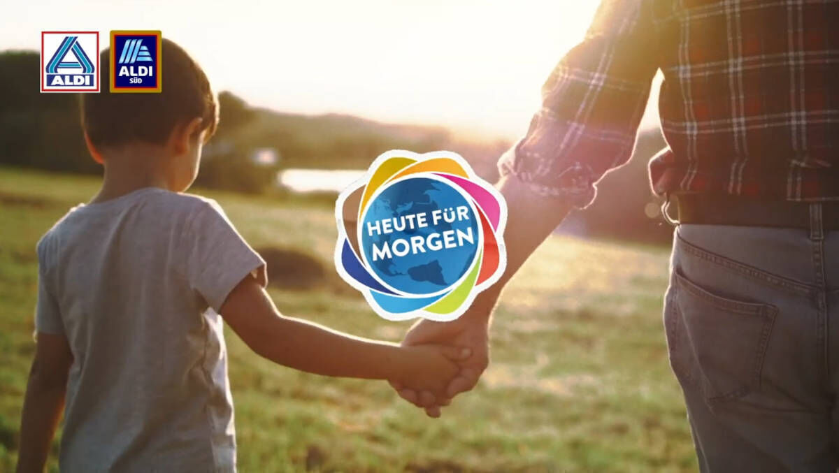 Nachhaltigkeitskampagne Aldi arbeitet "Heute für W&V