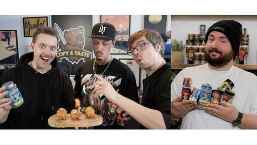 Ostmanns neue Kooperationspartner v.l.n.r.: Der Olli, Le Floid, Frodoapparat, Sturmwaffel.