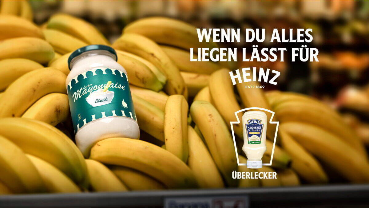 Wird sicher nicht im Obst abgelegt: Heinz Mayonnaise