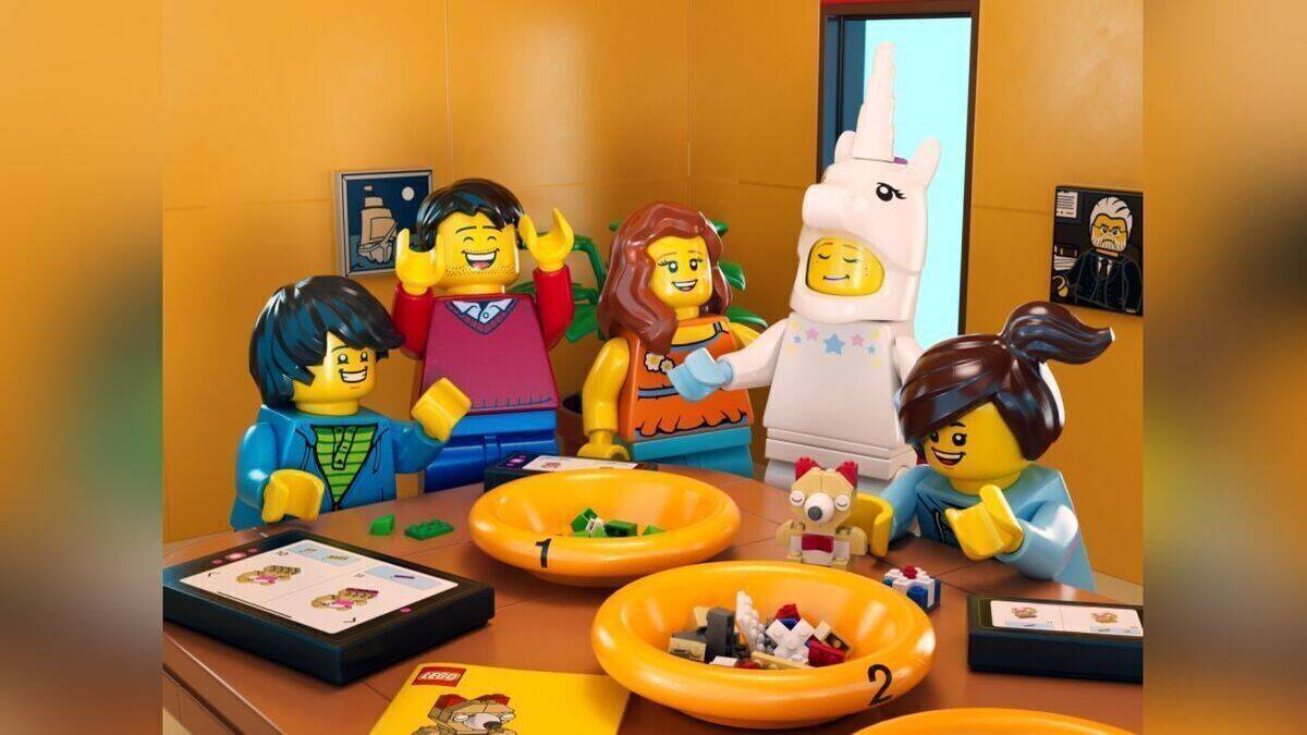 Das sind echte Lego-Figuren. 