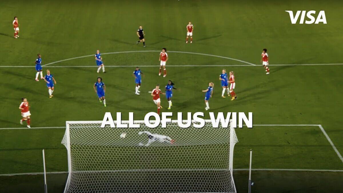"When more of us play, all of us win." Mit diesem schönen Motto unterstreicht Visa UK sein Engagement für KMUs und Frauensport.