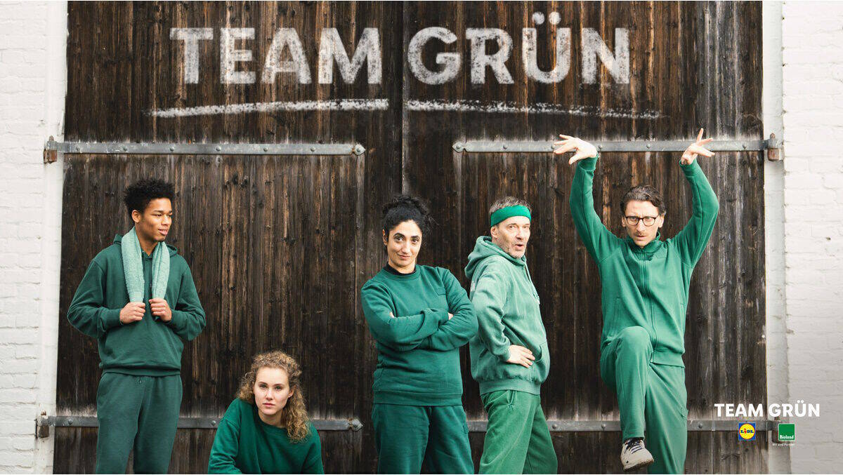 Team Grün mit Team Leader Elif (Mitte).