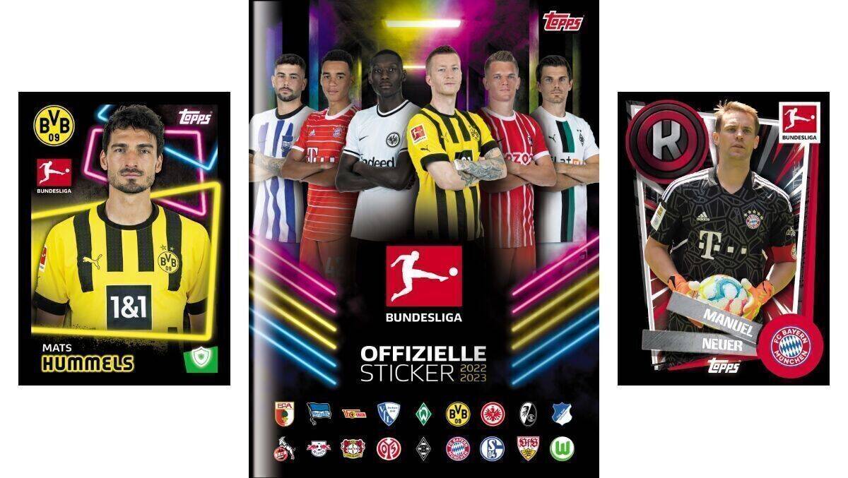 Topps Bundesliga-Sticker: Es darf wieder gesammelt und getauscht werden.