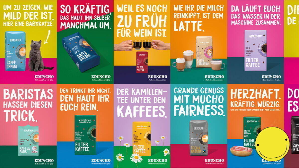 Eduscho-Kaffee in seiner Vielfalt