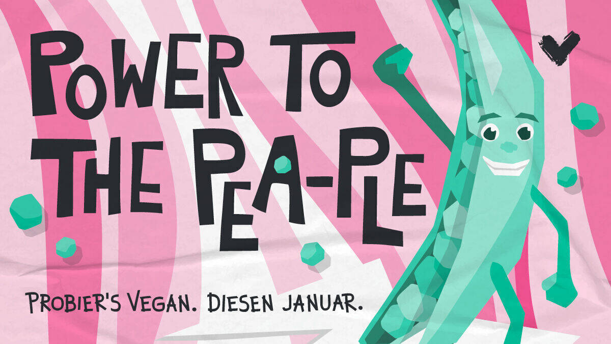 Der Veganuary fordert: Give peas a chance!