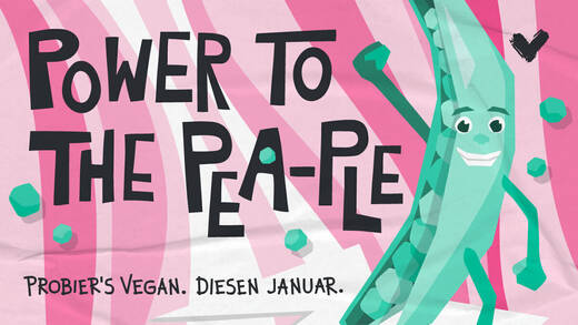 Der Veganuary fordert: Give peas a chance!