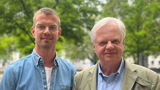 Joko Winterscheidt (l.) und Tobias Bachmüller, Managing Shareholder Katjes.