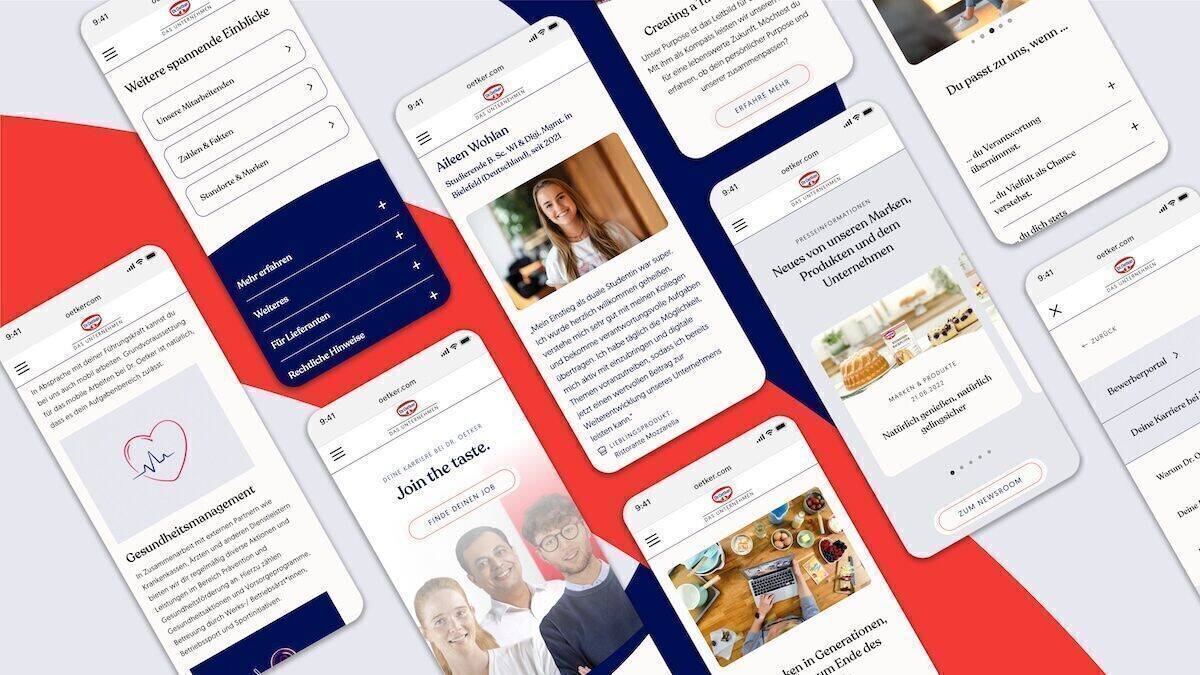 Alle neuen Auftritte sind im Mobile First Design gehalten.