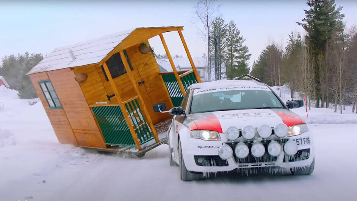 Praktisch: Wird dem Fahrer kalt, ist die Sauna immer dabei.