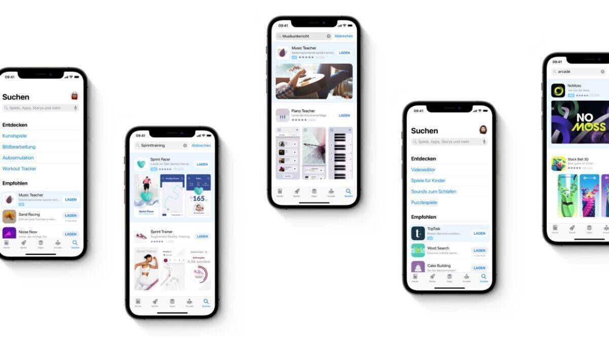 So platziert Apple derzeit seine Ads im App Store.