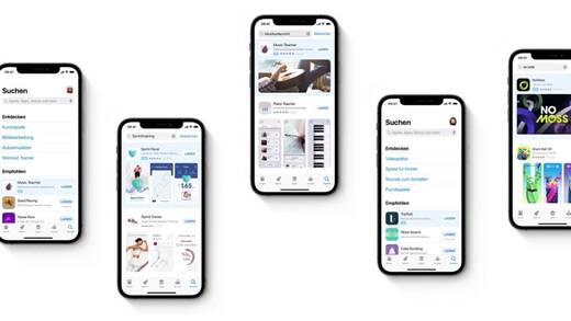 So platziert Apple derzeit seine Ads im App Store.
