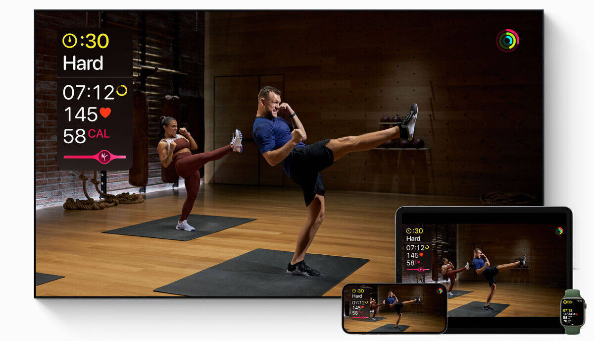 Neu bei Apple Fitness+: Kickbox-Training.