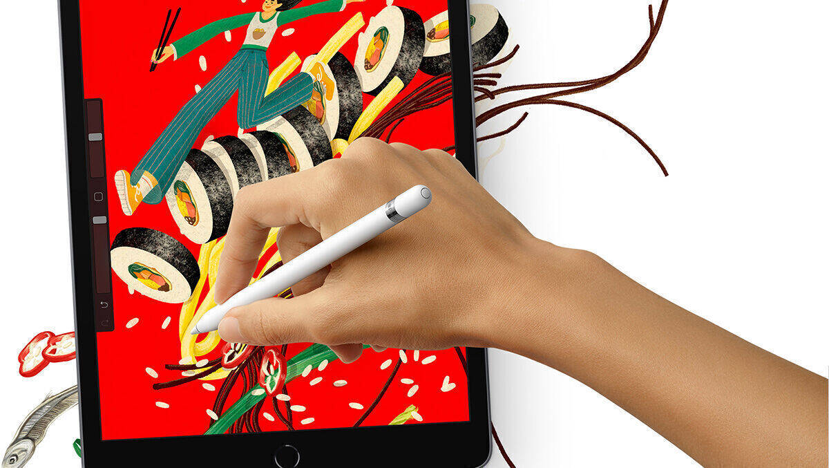 Mit Stift wird das iPad zur digitalen Schultafel.